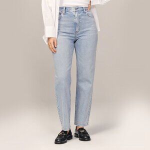 Abercrombie & Fitch Pale Blue Straight Leg Jeans